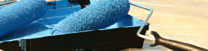 Blue Paint Roller