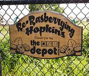 Re-Rasberrygiving Hopkins - The Depot Sign